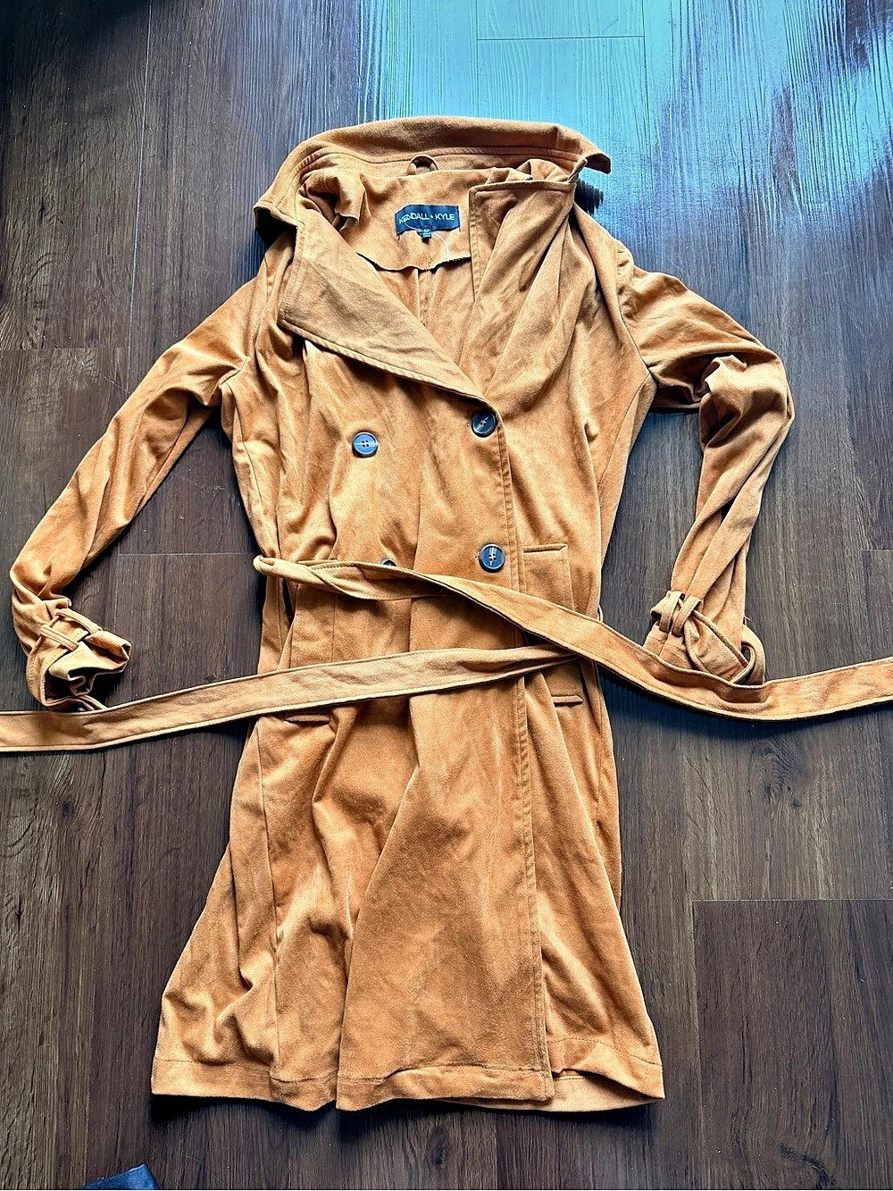 Kendall and Kylie Women's Trench Coat in burnt orange